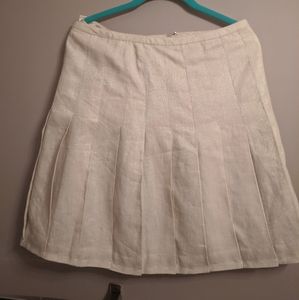 LOFT pleated dress skirt with shimmer